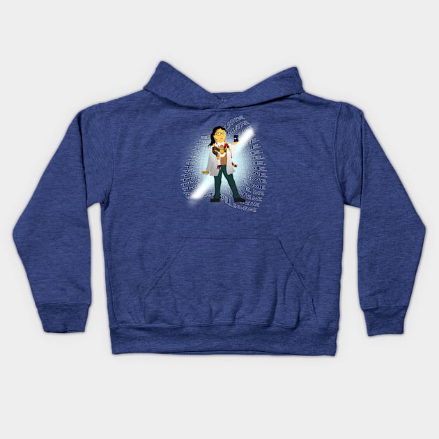 The Doctor will save me Kids Hoodie by scoffin